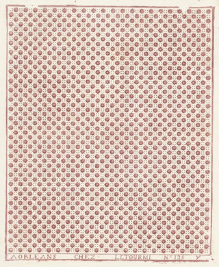 Leaf with an alternating pattern of flowers and four points - Anonymous — artwork view
