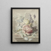 Flowers placed on a pedestal - Anonymous — framed artwork on a wall