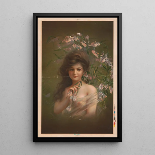 Jacinthes des bois - Anonymous — framed artwork on a wall
