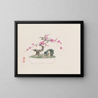 Bonsaï Kabenzu Painting Pl03 - Anonymous — framed artwork on a wall