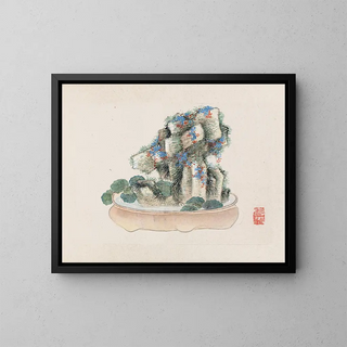 Bonsaï Kabenzu Painting Pl08 - Anonymous — framed artwork on a wall