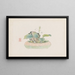 Bonsai Kabenzu Painting Pl09 - Anonymous — framed artwork on a wall