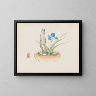 Bonsaï Kabenzu Painting Pl11 - Anonymous — framed artwork on a wall