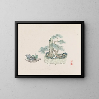 Bonsaï Pl21 Painting - Anonymous — framed artwork on a wall
