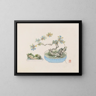 Bonsaï Pl22 Painting - Anonymous — framed artwork on a wall