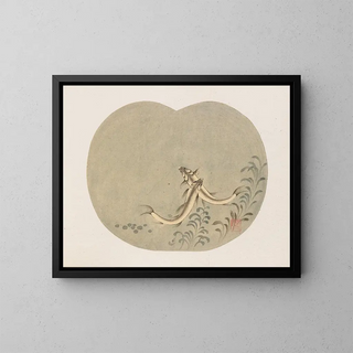 Bonsaï Painting kabenzu Pl28 - Anonymous — framed artwork on a wall