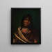 Indian Camp Painting - Anonymous — framed artwork on a wall