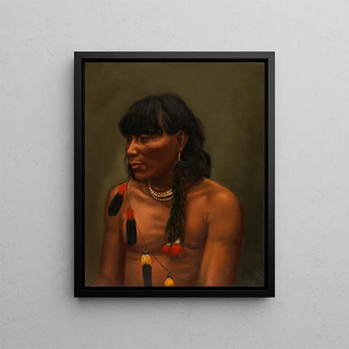 Indian Painting Canelo - Anonymous — framed artwork on a wall