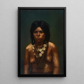 Girl Cashivo - Anonymous — framed artwork on a wall