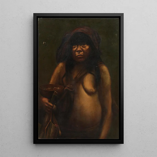 Woman Cashivo - Anonymous — framed artwork on a wall