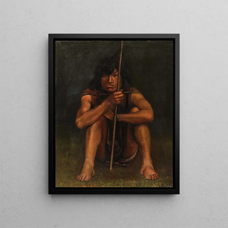 Indian Painting Chapo - Anonymous — framed artwork on a wall