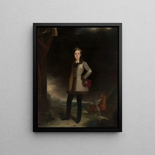 Portrait of Childhood by Adam Potocki - Anonymous — framed artwork on a wall