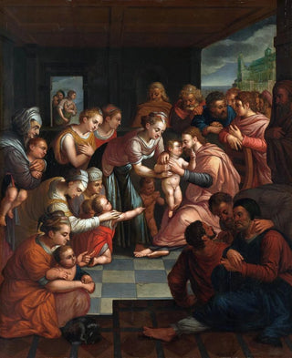 The Christ blessing the children - Anonymous — artwork view