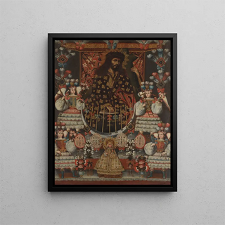 The Christ Carrying the Cross called the Lord of the Fall - Anonymous — framed artwork on a wall