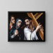 The Christ carrying the cross with the Virgin and Saint John - Anonymous — framed artwork on a wall