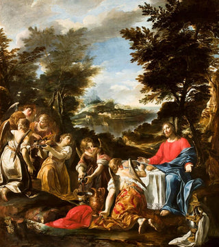 The Christ served by angels - Anonymous — artwork view