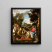 The Christ served by angels - Anonymous — framed artwork on a wall