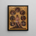 The Christ Sitting on the Cold Stone and Other Scenes of the Passion - Anonymous — framed artwork on a wall