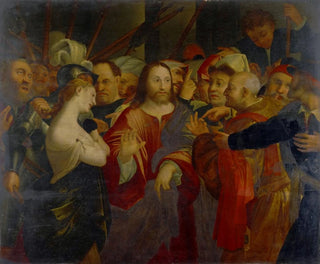 The Christ and the adulteress - Anonymous — artwork view