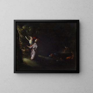 The Christ at the Mount of Olives - Anonymous — framed artwork on a wall