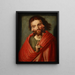 The Christ with Three Faces, The Holy Trinity - Anonymous — framed artwork on a wall