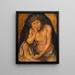 The Christ of Sorrows, copy after Albrecht Dürer - Anonymous — framed artwork on a wall