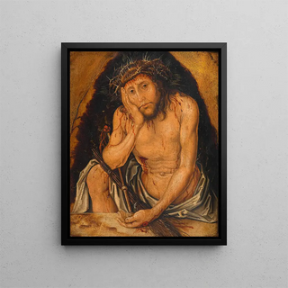 The Christ of Sorrows, copy after Albrecht Dürer - Anonymous — framed artwork on a wall