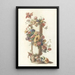 Reproduction of the painting Vase cylindrique avec couronne de fleurs - Anonyme