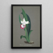 Collection of orchids Pl54 - Anonymous — framed artwork on a wall