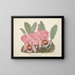 Collection of orchids Pl70 - Anonymous — framed artwork on a wall