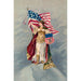 Columbia standing on the ground holding an American flag and a brand sign - Anonymous — artwork view