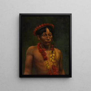 Indian Conibo Painting - Anonymous — framed artwork on a wall