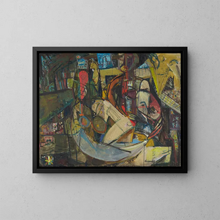 Conversation Painting - Anonymous — framed artwork on a wall