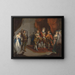 Cordelia painting defended by the Earl of Kent in King Lear by Shakespeare I i - Anonymous — framed artwork on a wall