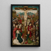 Crucifixion of Christ - Anonymous — framed artwork on a wall