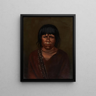 Indian Cunivo Painting - Anonymous — framed artwork on a wall