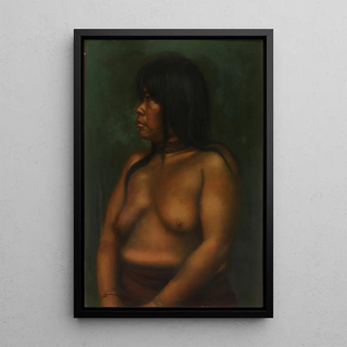 Woman Cunivo - Anonymous — framed artwork on a wall