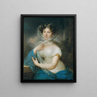 Portrait of a Lady - Anonymous — framed artwork on a wall