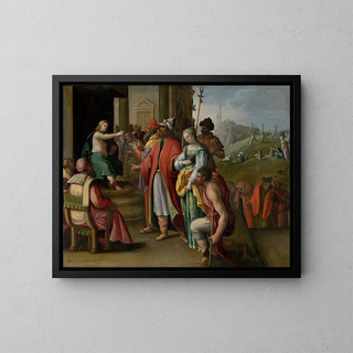 The Judgment of Daniel - Anonymous — framed artwork on a wall