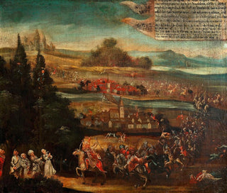 Representation of the Turkish War, peasant painting - Anonymous — artwork view