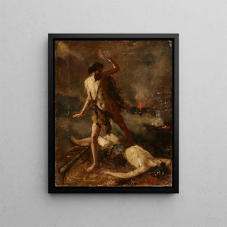 Death of Abel - Anonymous — framed artwork on a wall