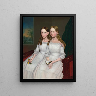 Les sœurs Dennison - Anonyme — framed artwork on a wall