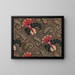 Design for textile - Anonymous — framed artwork on a wall