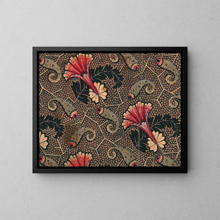 Design for textile - Anonymous — framed artwork on a wall