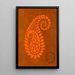 Reproduction of the painting Design for a Paisley woven fabric - Anonymous