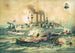 Destruction of Admiral Cervera's fleet at Santiago de Cuba on July 3, 1898 - Anonymous — artwork view