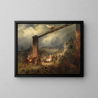 The Nudorf Line after being taken by imperial troops at the end of October 1848 - Anonymous — framed artwork on a wall