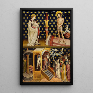 Anonymous - Diptych from the Winterfeld family foundation right wing St Mary Magdalene held aloft by angels.webp