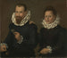 Double portrait painting - Anonymous — artwork view