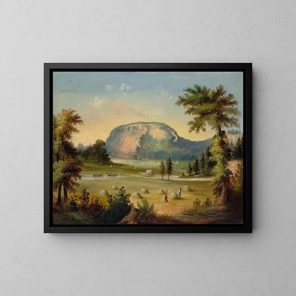 East Rock, New Haven - Anonymous — framed artwork on a wall